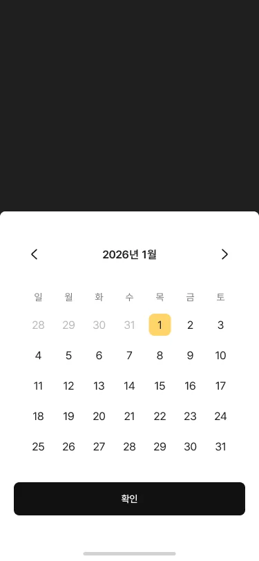 입차 예정 일자를 고르는 화면입니다. 날짜와 시각을 함께 지정하므로 지정한 구간을 벗어나면 이 초대로는 더 이상 열리지 않습니다.